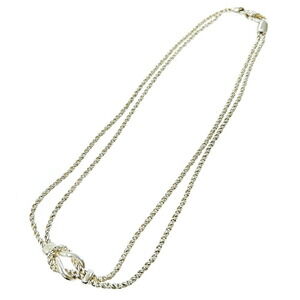 TIFFANY Co Silver Double Rope Necklace